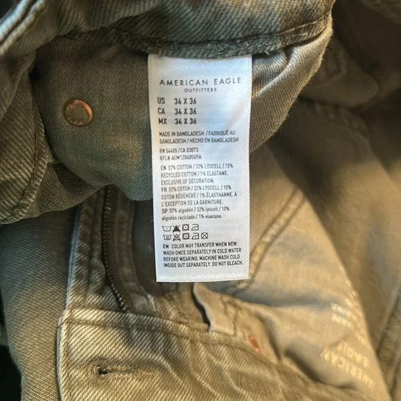 AE EasyFlex +TENCELT™ Fibers Slim Straight Jean Never worn. Excellent condition. - Picture 11 of 15